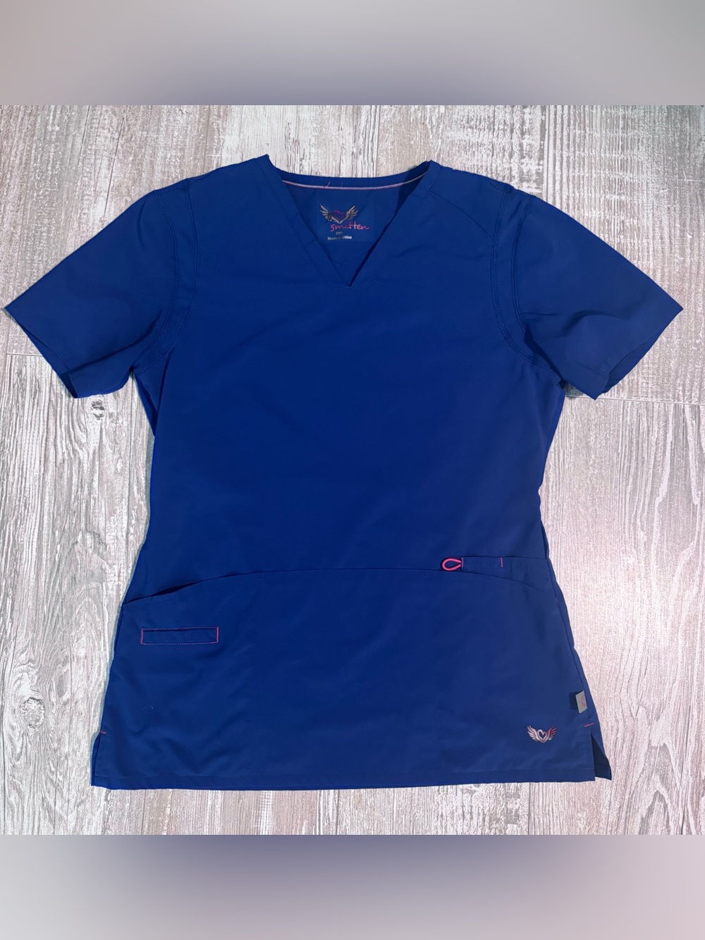 SMITTEN scrub set Royal blue S